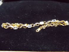 9CT Gold Topaz Bracelet