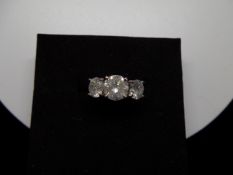 Impressive 18CTWhite Gold Diamond ring