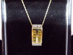 Yellow Gold Necklace and Pendant