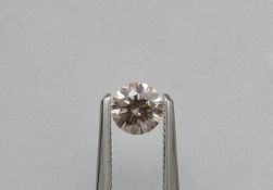 An unmounted Round-shaped diamond weighing app. 0.46ct.