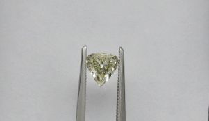 An unmounted Pear-shaped diamond weighing app. 1.03ct.