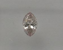 An unmounted Marquise-shaped diamond weighing app. 0.3ct.