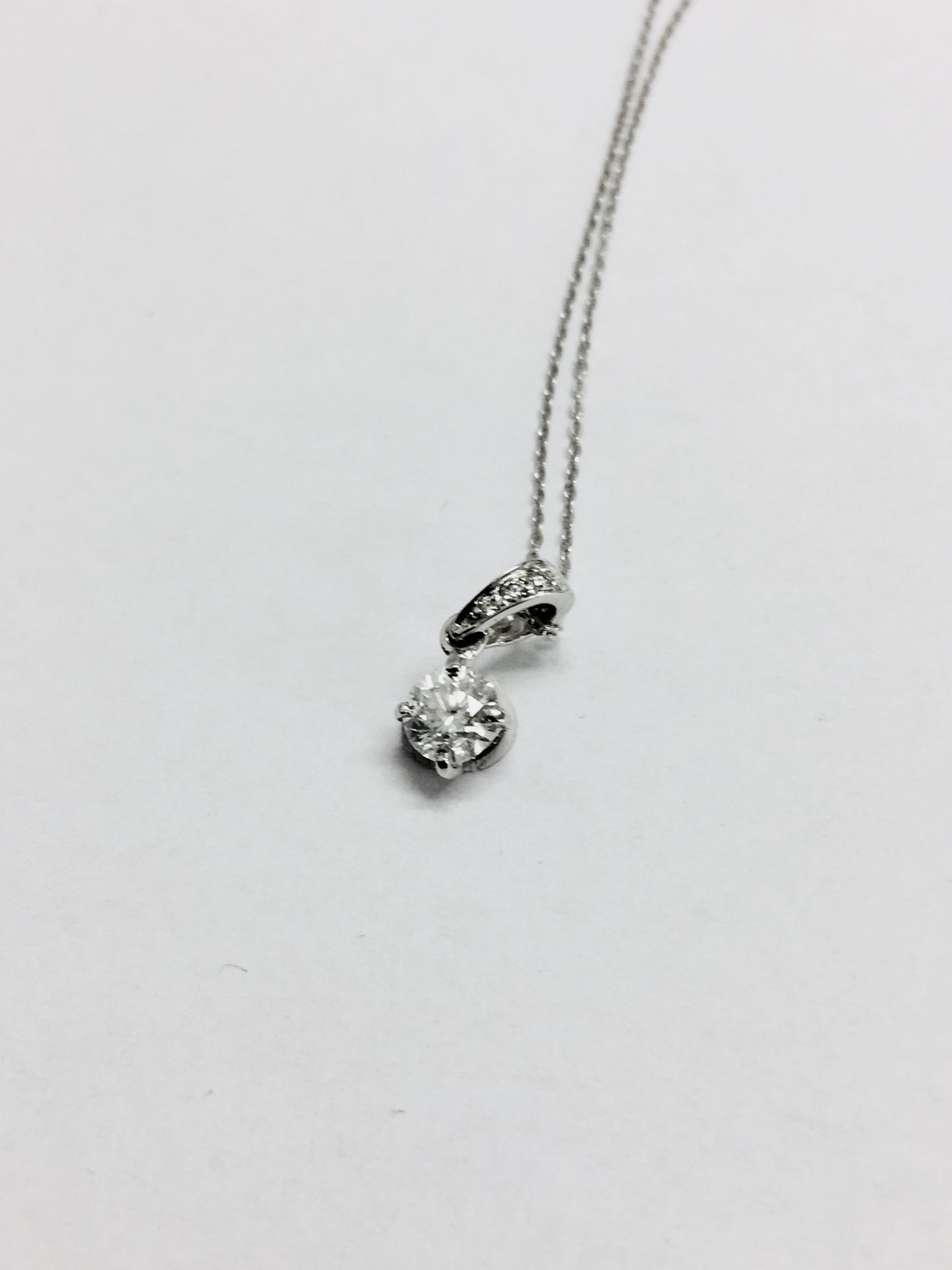 0.50ct diamond solitaire style pendant with a brilliant cut diamond, I/J colour and si2 clarity. 2 - Image 3 of 3