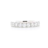 18ct White Gold Semi Eternity Diamond Ring 1.00