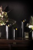 Black Luminara candles 2 x smal 2 x medium and 2 x large with remote.