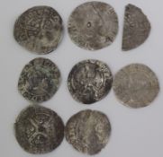 Group Of 6 Hammered Silver Coins