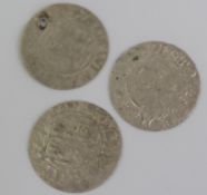 Group of 3 Hammered Silver Coins