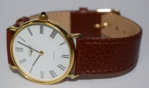 18ct Gold Longines Quartz Wristwatch In Original Box