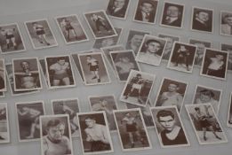 Collection Of Vintage Cigarette Cards Featuring Boxers