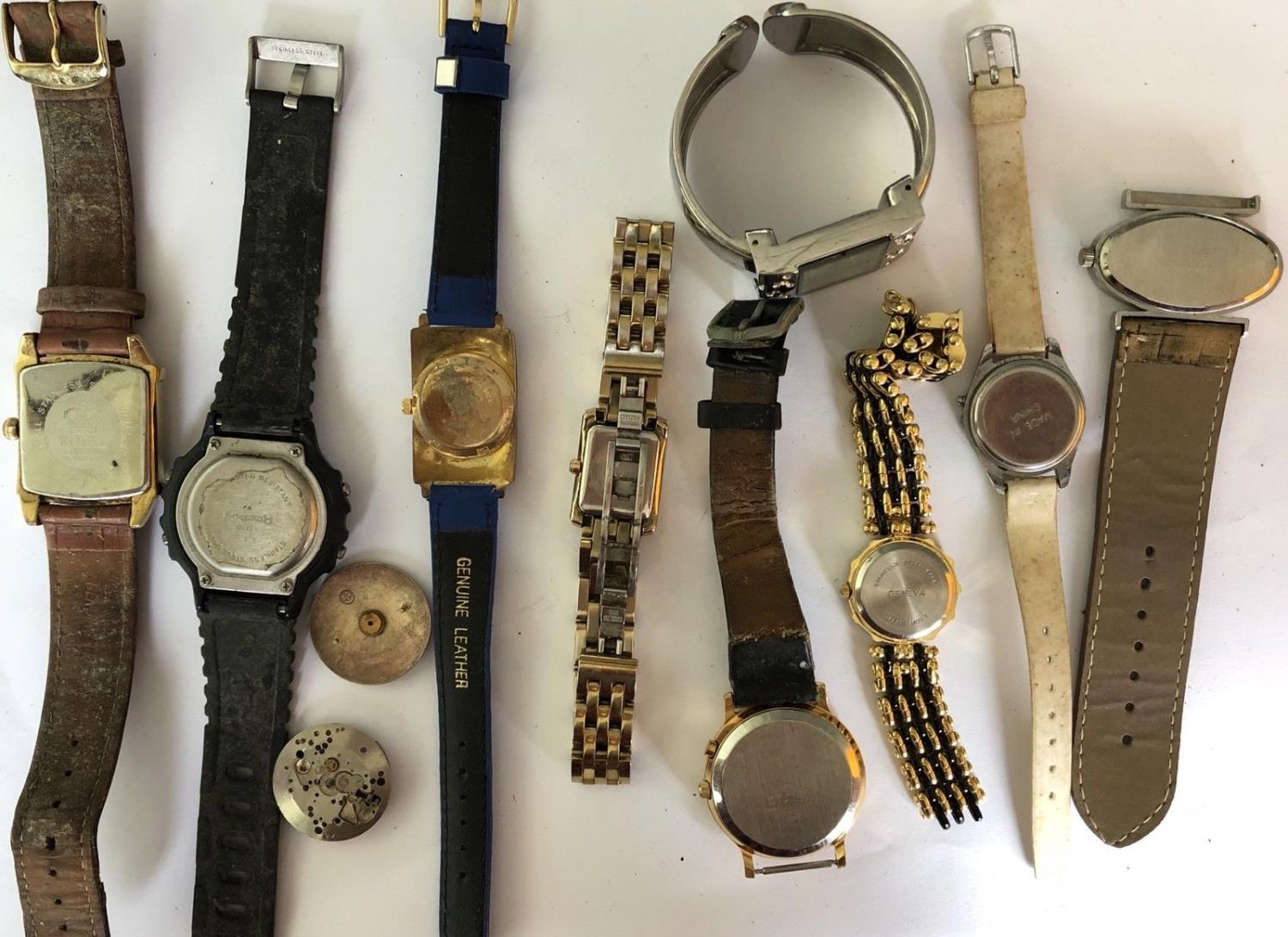 Group of 10 watches - spares or repairs - Image 2 of 2