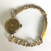 Vintage Smiths Empire Ladies Cocktail Watch with Rolled Gold Strap