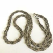 Vintage Silver (925) Woven Chain Necklace