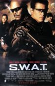 S.W.A.T CINEMA QUAD POSTER 2003 Samuel L Jackson Colin Farrell LAPD - Rolled