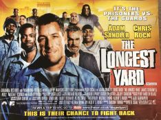 Original 2005 Cinema Poster Quad The Longest Yard - Adam Sandler