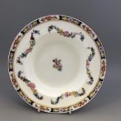 Minton porcelain shallow bowl dish - Pretty Rose Floral Swags A4807