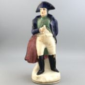 19th Century Staffordshire Pottery Figure of Napoleon Bonaparte