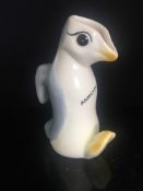 Fabulous quirky vintage penguin milk jug - Amroth souvenir - Seaside Wales