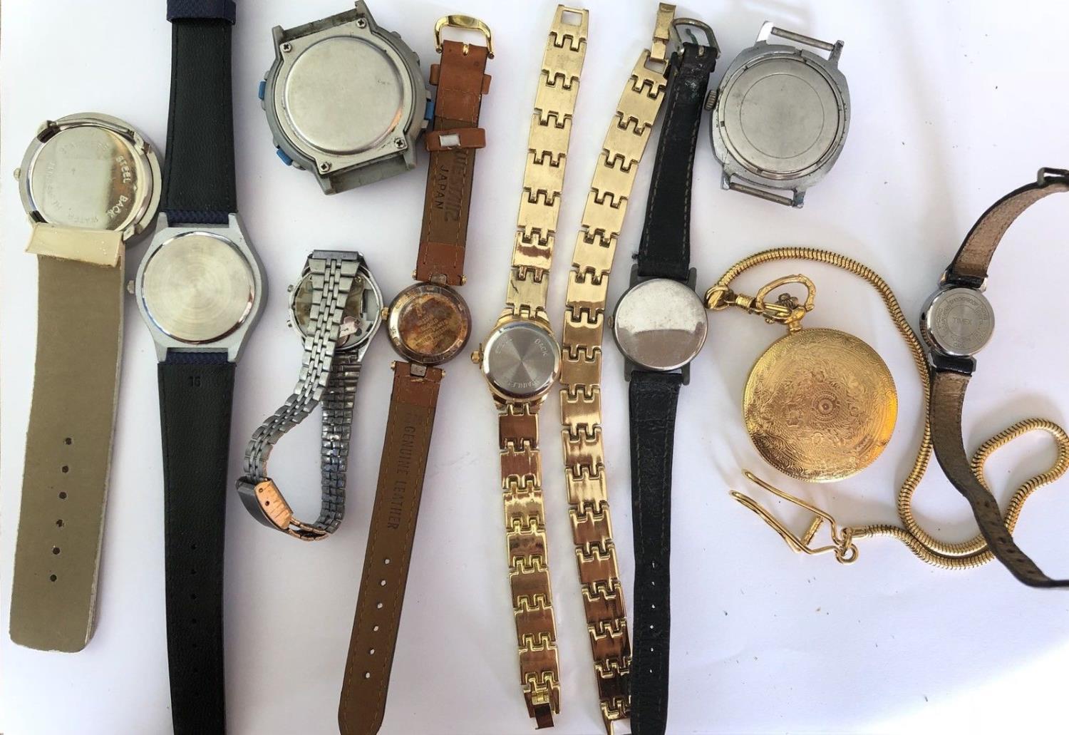 Group of 10 watches - spares or repairs - Image 2 of 2