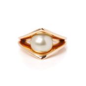 Paul Spurgeon 18k Rose Gold Pearl Ring