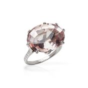 Chaumet 18k White Gold Morganite Attrape-Moi-Toile de Givre Ring