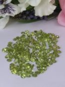 IGL&I Certified 86.00 Cts 165 pieces natural Peridot Gemstones - Transparent