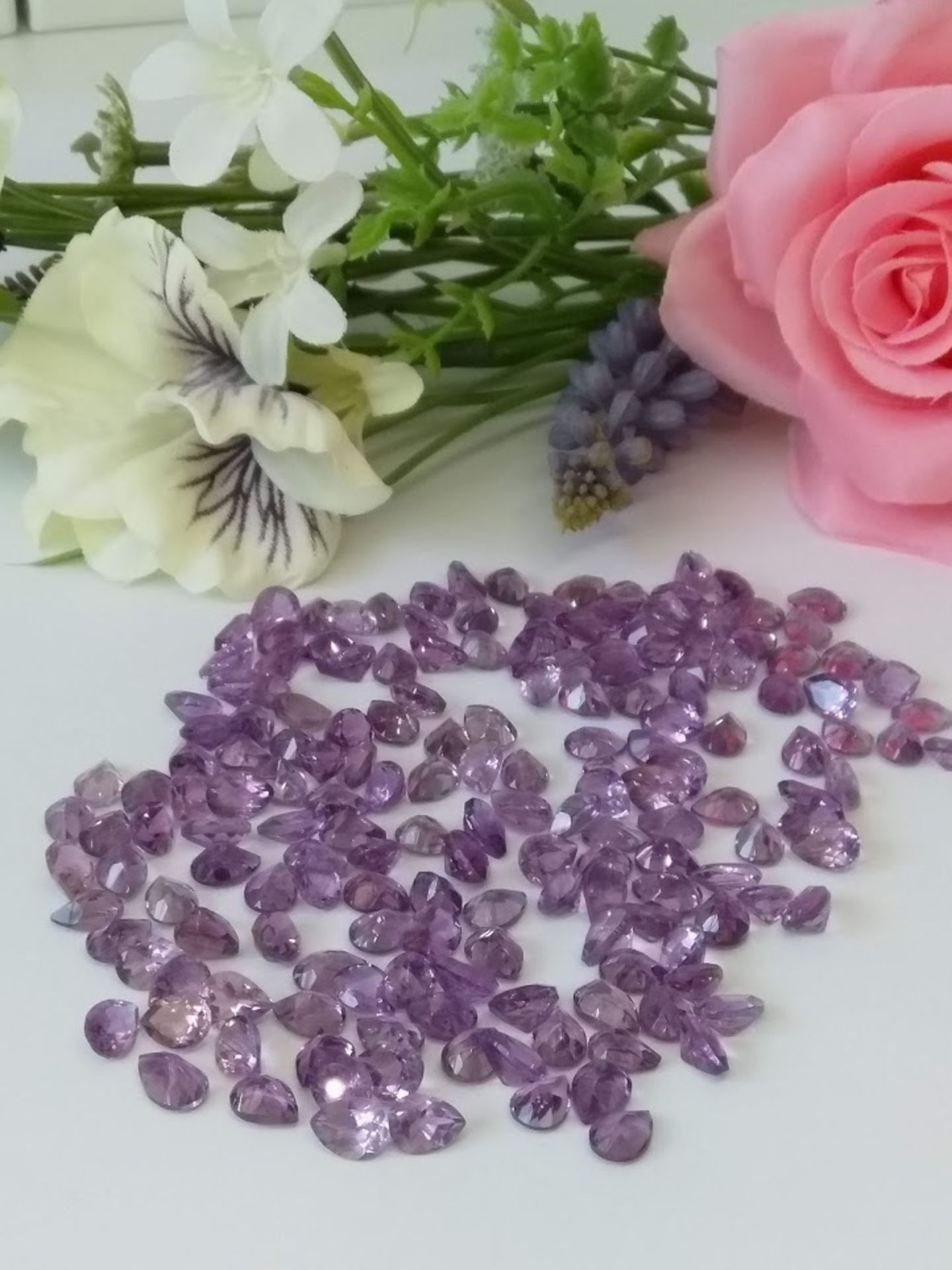 IGL&I Certified 190.00 Cts 175 Pieces Natural Brazilian Amethyst Gemstones