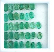 IGL&I Certified 10.35 Cts 33 Pieces Natural Colombian Emerald Gemstones