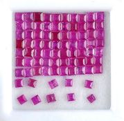 IGL&I Certified 4.70 Cts 80 Pieces Natural Untreated Ruby Gemstones - Transparent