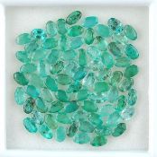 IGL&I Certified 17.60 Cts 25 Pieces Natural Colombian Emerald Gemstones
