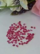 An Amazing collection - IGL&I Certified 23.30 Cts 100 Pieces Natural Untreated Ruby Gemstones