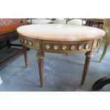 Regency Style Table With Solid Marble Top