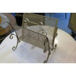 Vintage Metal Magazine Rack