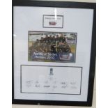 Aurographed England Cricket Photo 2010 With Coa From Ecb - 67cm X 56cm