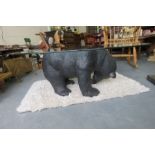 Contemporary Glass Topped Bear Table