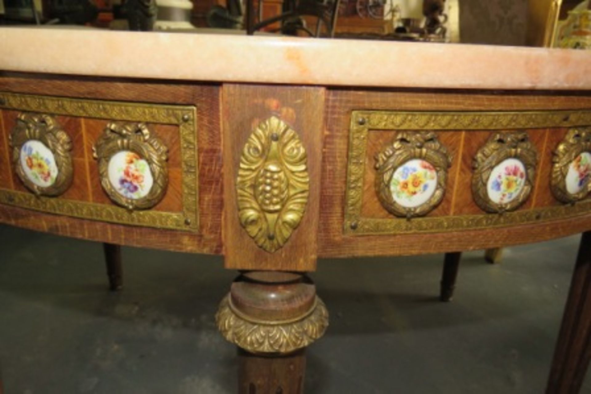Regency Style Table With Solid Marble Top - Image 2 of 3