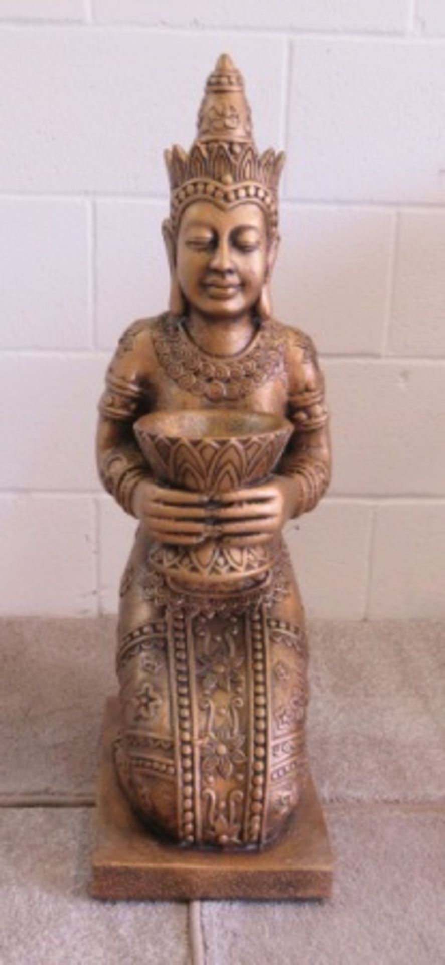 Oriental Priestess Statuette - 3 Feet Tall - Image 3 of 4