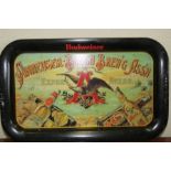 Vintage Budweiser Metal Tray