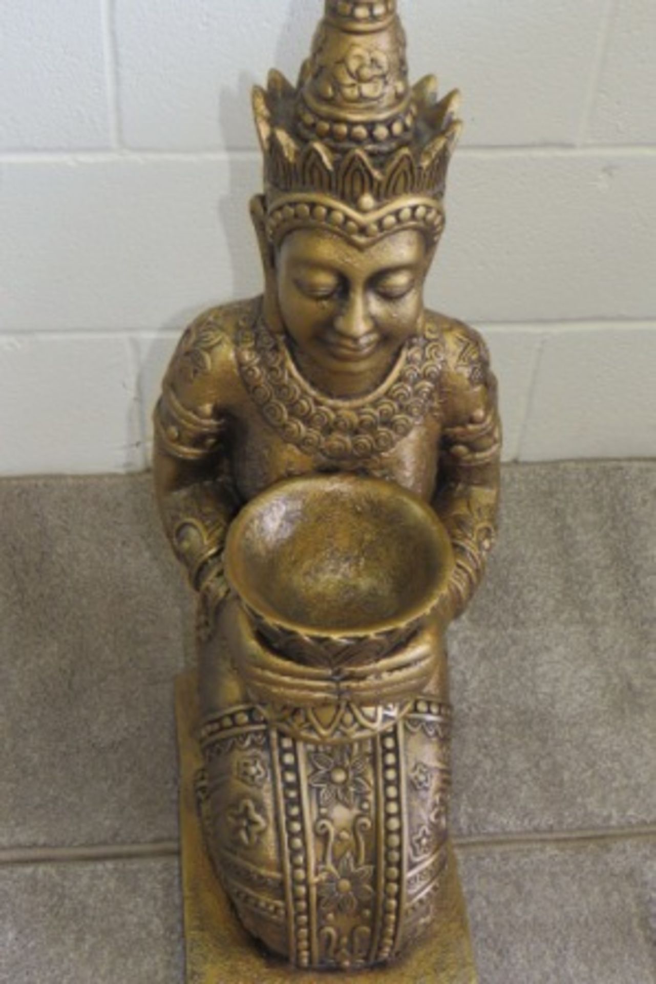 Oriental Priestess Statuette - 3 Feet Tall - Image 4 of 4