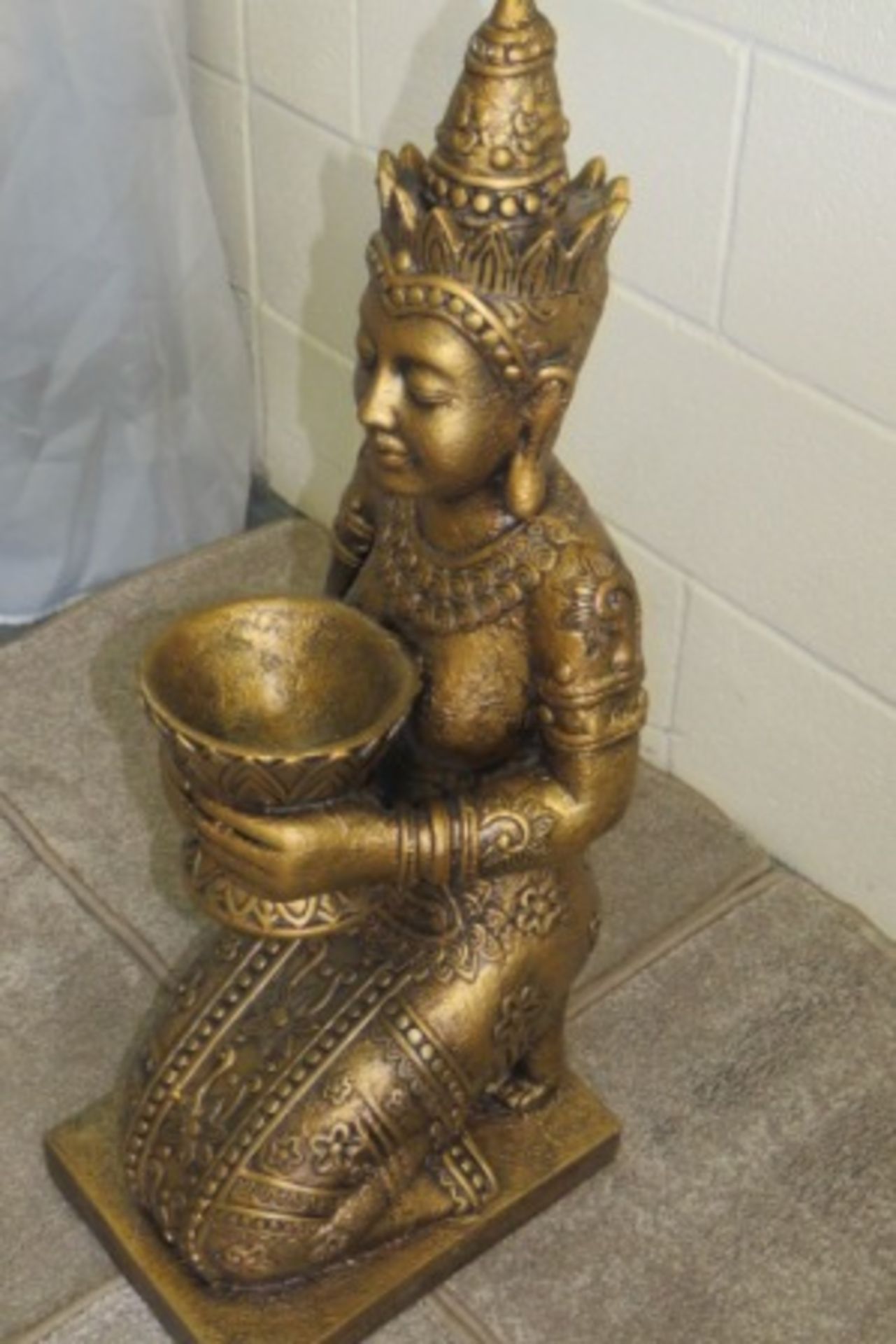 Oriental Priestess Statuette - 3 Feet Tall - Image 2 of 4