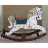 Vintage Hand Painted Wooden Rocking Horse