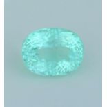 GIA Certified 8.93 ct. Neon Green Paraiba Tourmaline - BRAZIL