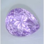 IGI Certified 17.97 ct. Kunzite - Purple Pink - AFGHANISTAN