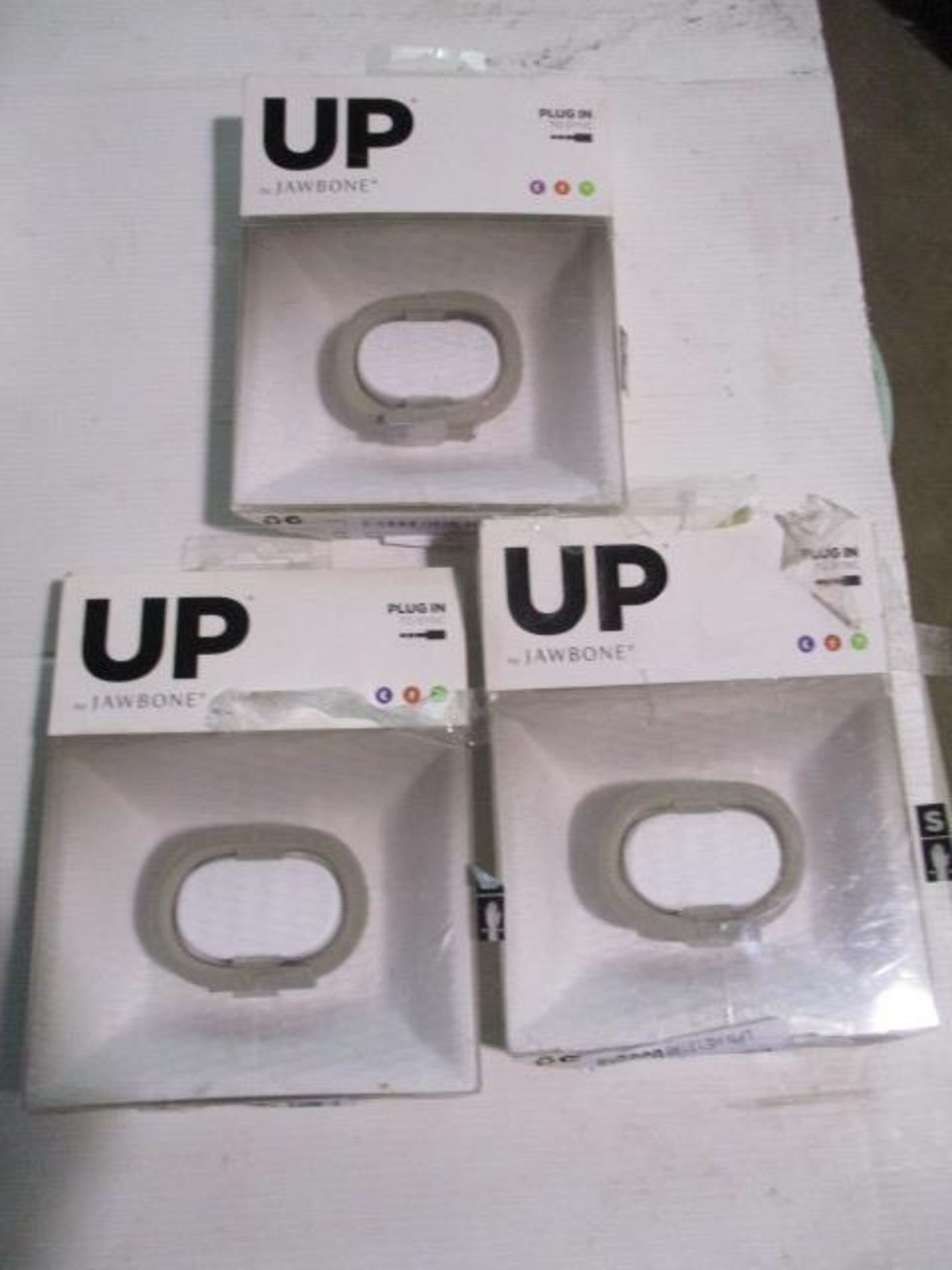 3 x UP by Jawbone systems as pictured boxed and unchecked