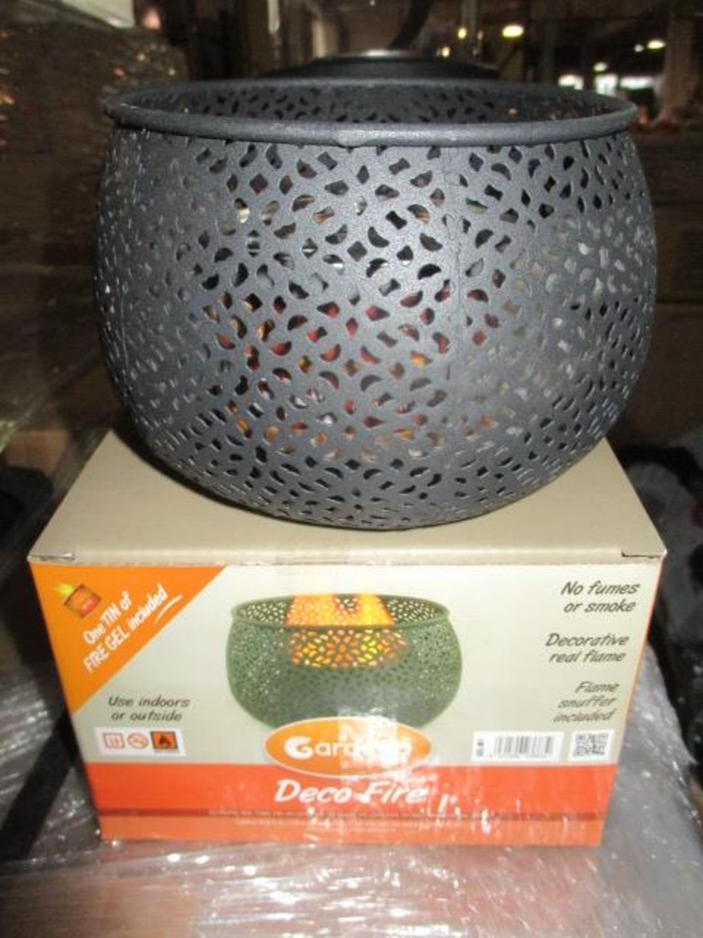 50pcs Brand new Sealed Gardeco outdoor/indoor Lace design Gel burner comes with tin of fuel brand ne