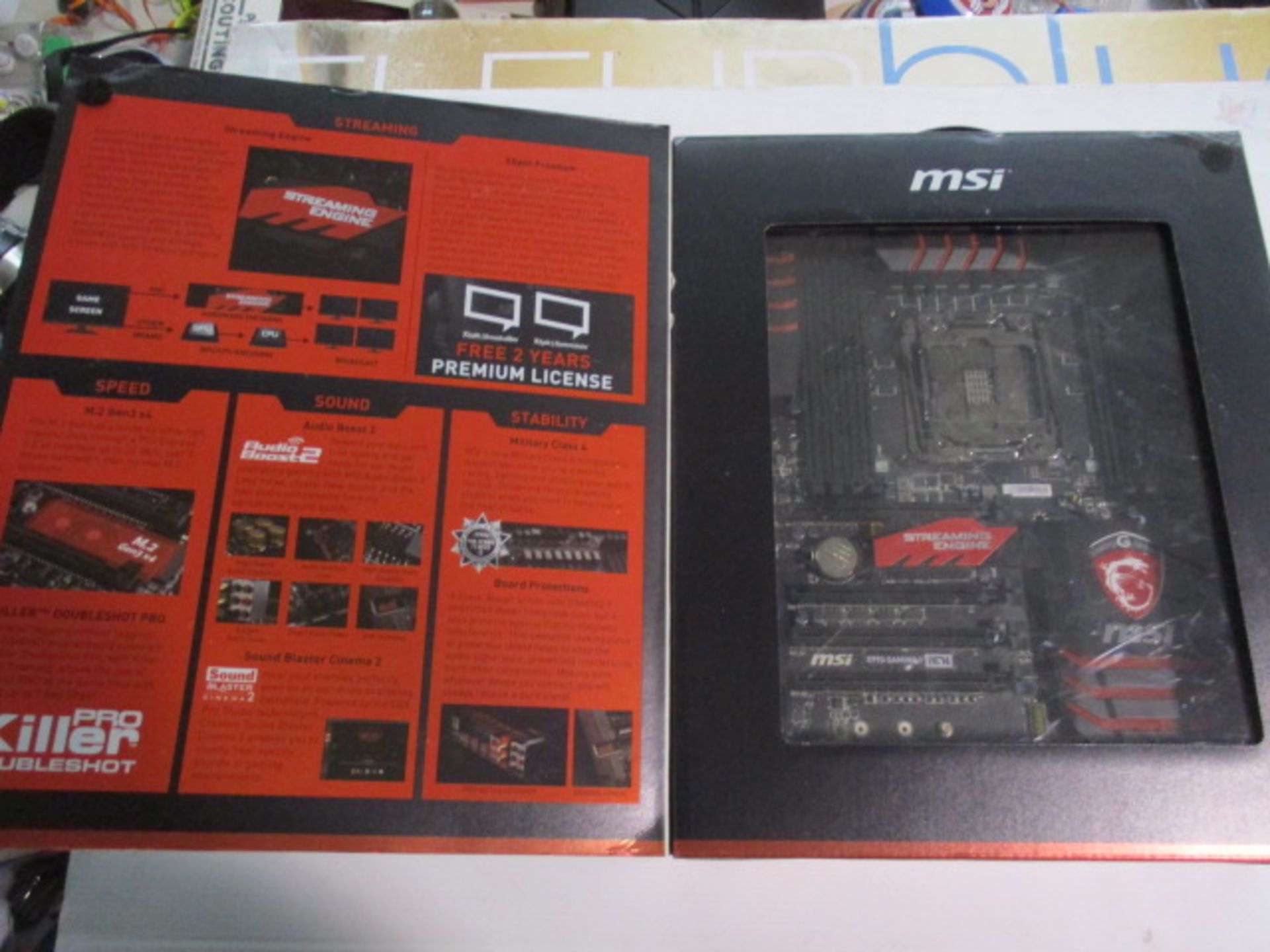 Msi Gaming X99s Streaming Engine Motherboard boxed and unchecked rrp £150+ - Image 2 of 3
