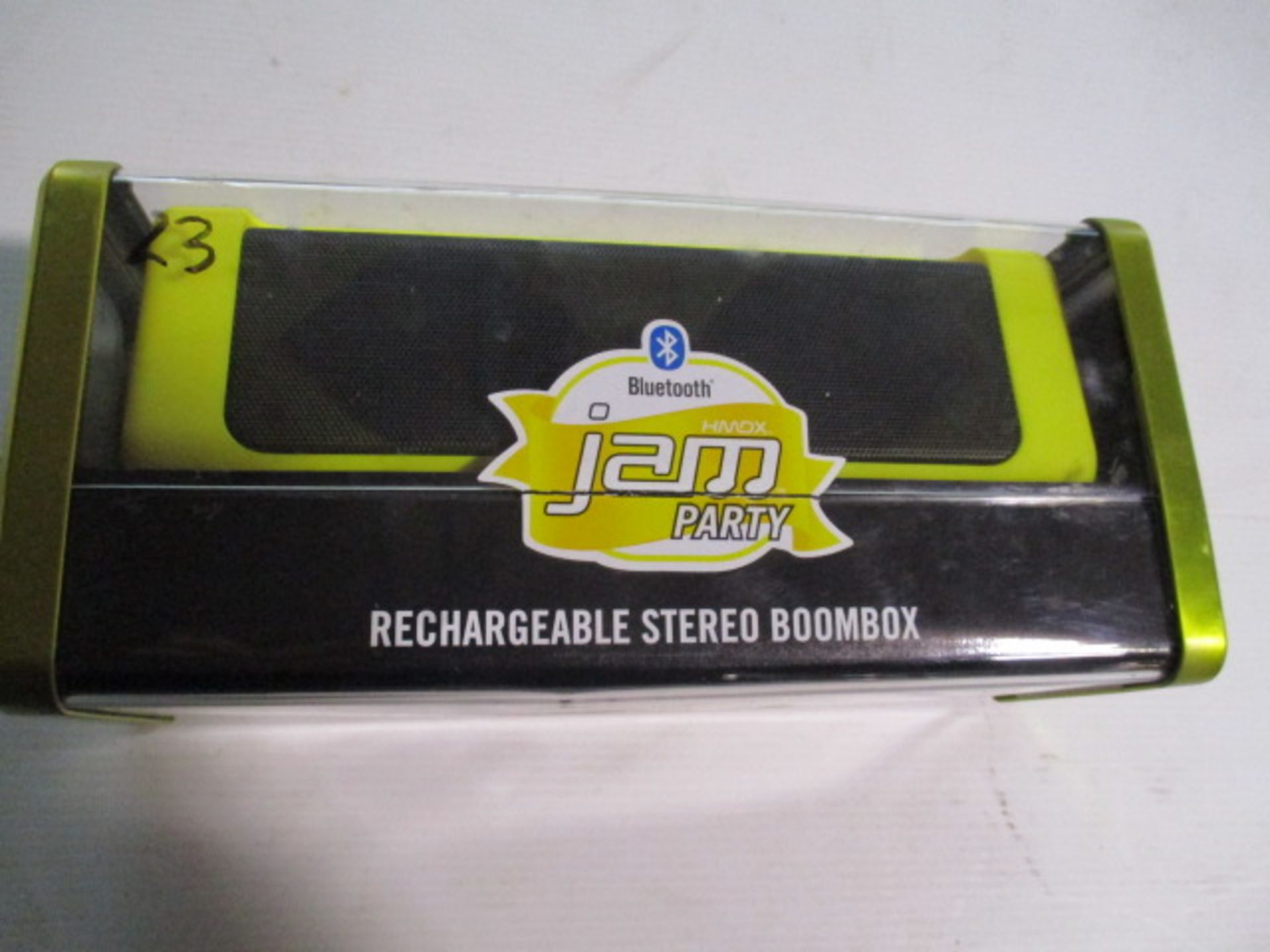 Jam Party Bluetooth rechargeable wireless speaker set boxed and unchecked