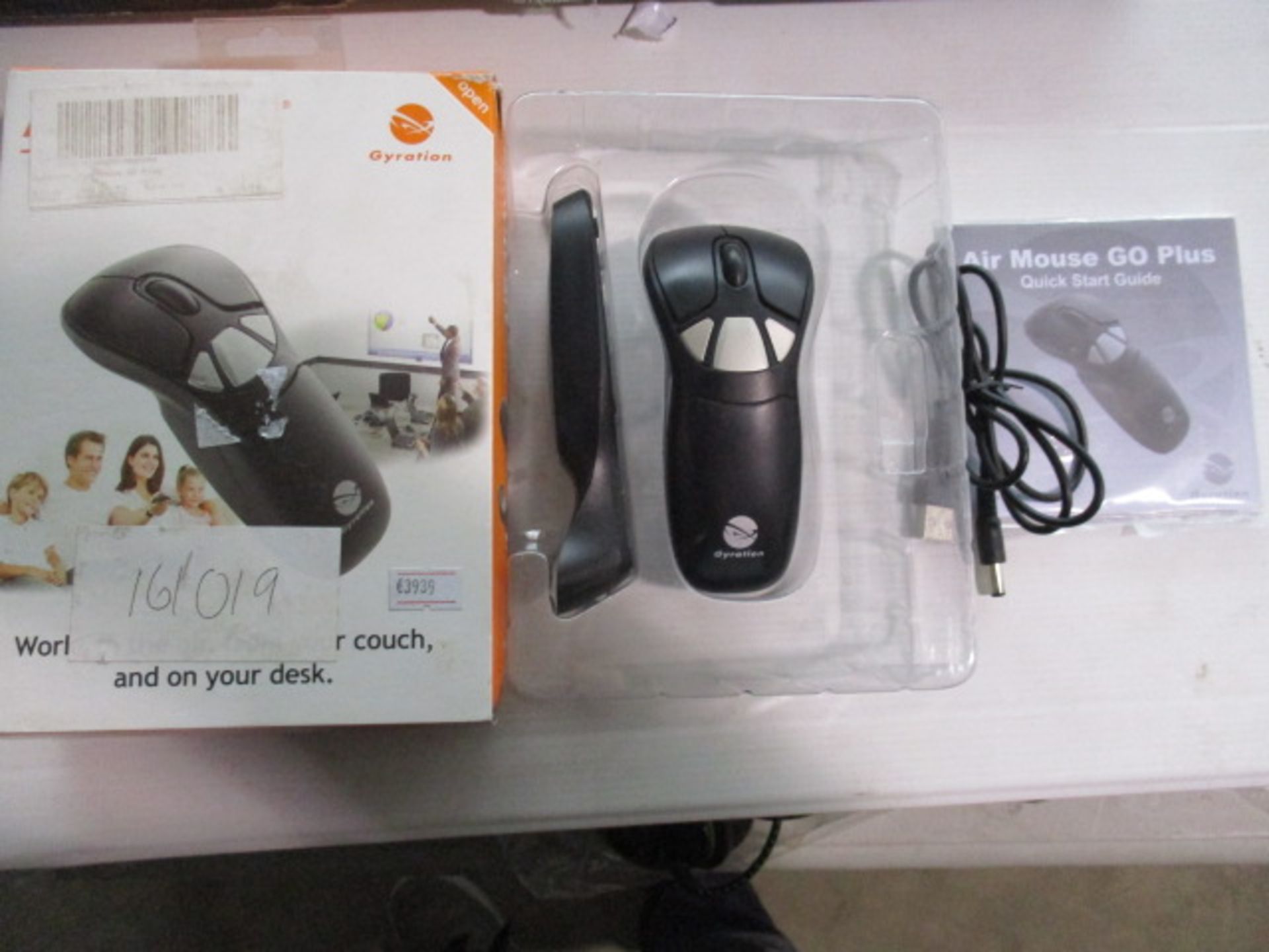 Gyration Air Mouse Go Plus boxed and unchecked