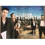 SEVEN PSYCHOPATHS - ORIGINAL CINEMA POSTER 2012 - Dark Comedy Colin Farrell