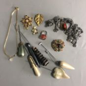 A Collection of costume jewellery. Various.