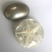 Two Antique shell / mother of pearl brooches